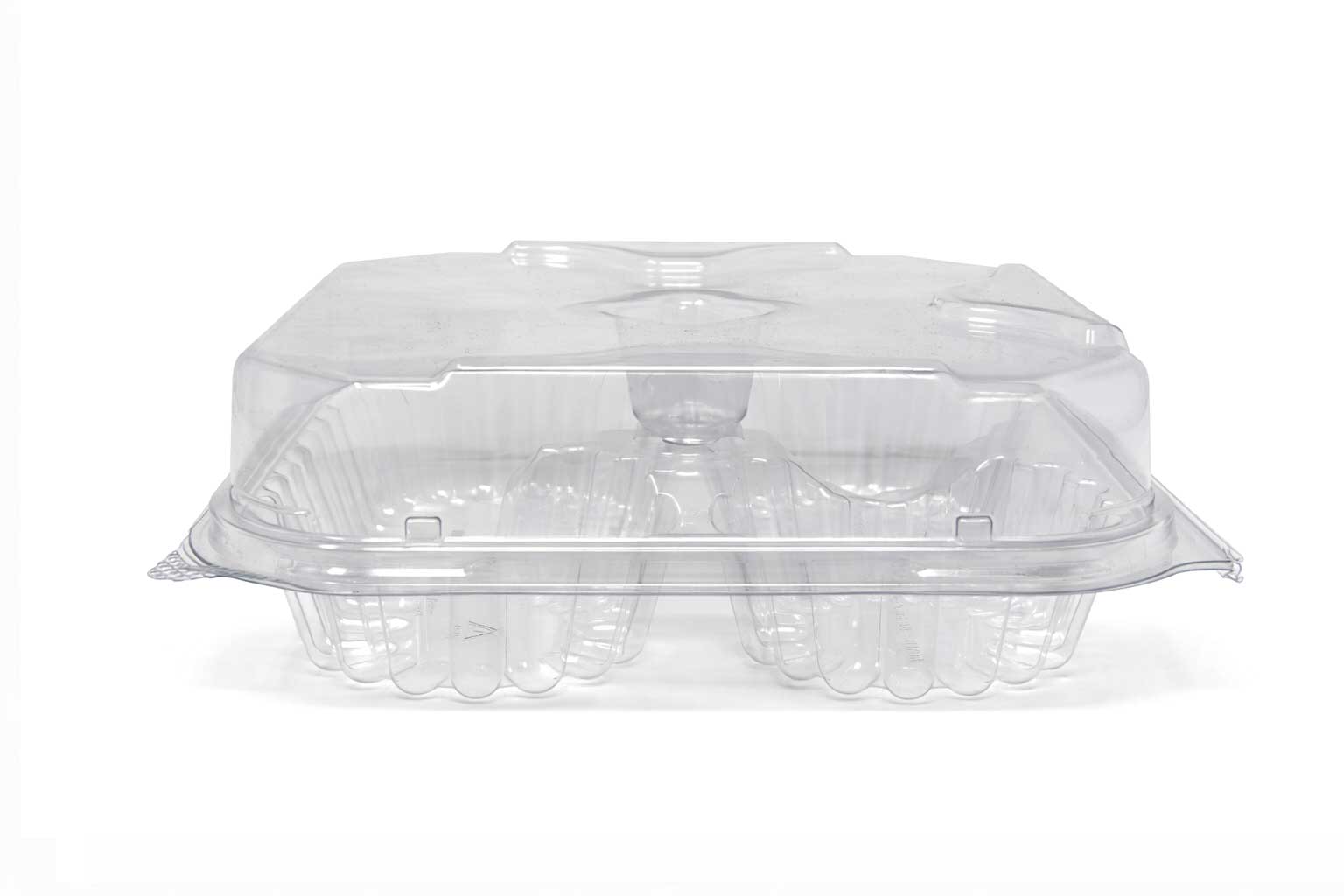 4-Compartment Clear Clamshell