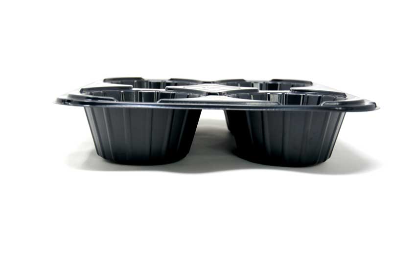 4-Compartment CPET Tray view 4