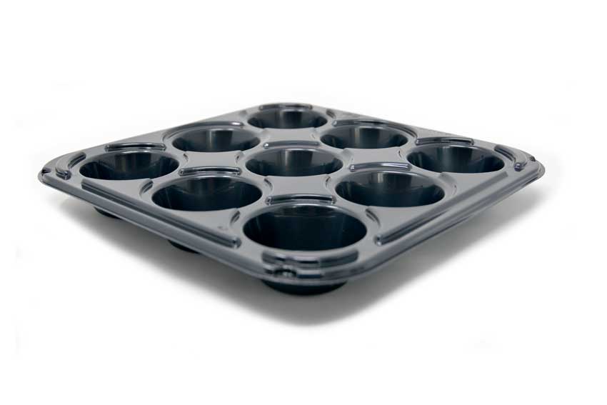 9-Compartment CPET Tray